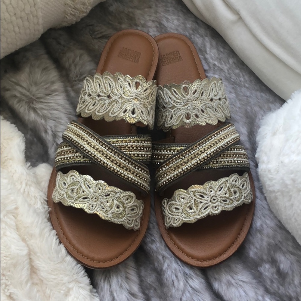 SOLUDOS sequin sandals from Anthropologie
